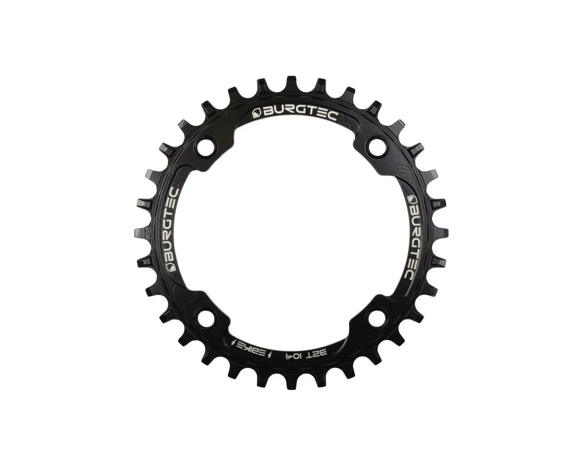 Burgtec Inside Fit E-Bike Steel Thick Thin Chainring (Black) (32T) (104mm BCD)